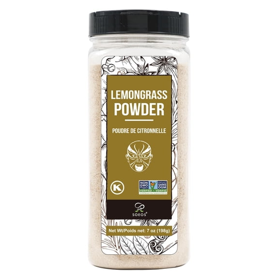 Soeos Lemongrass Powder Herb Lemon Bulk Freshly Ground 7 oz 198g