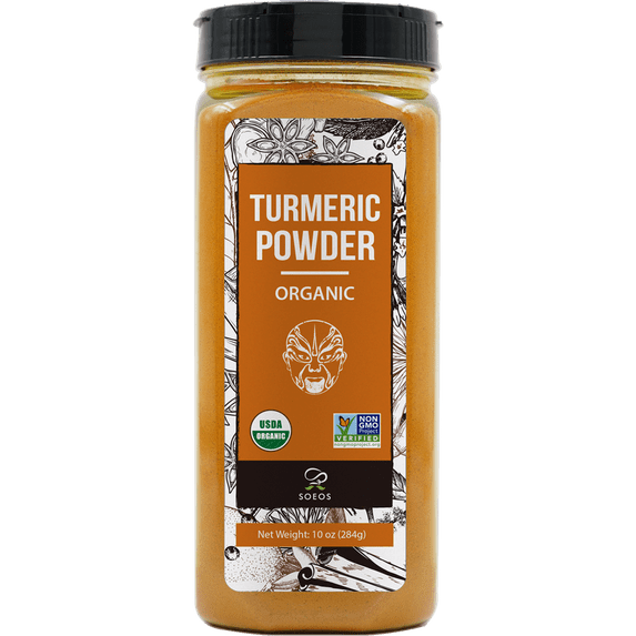 Soeos Organic Turmeric Powder, 10oz (284g)