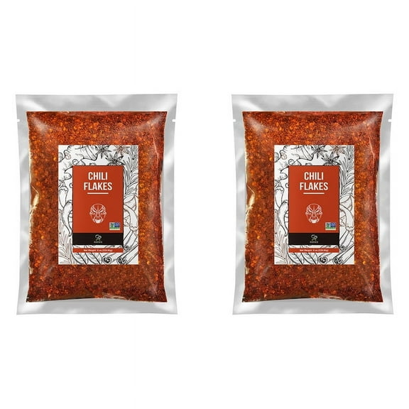 Soeos Premium Sichuan Chili Flakes 8oz (226g), 2 Packs, total weight 16 oz