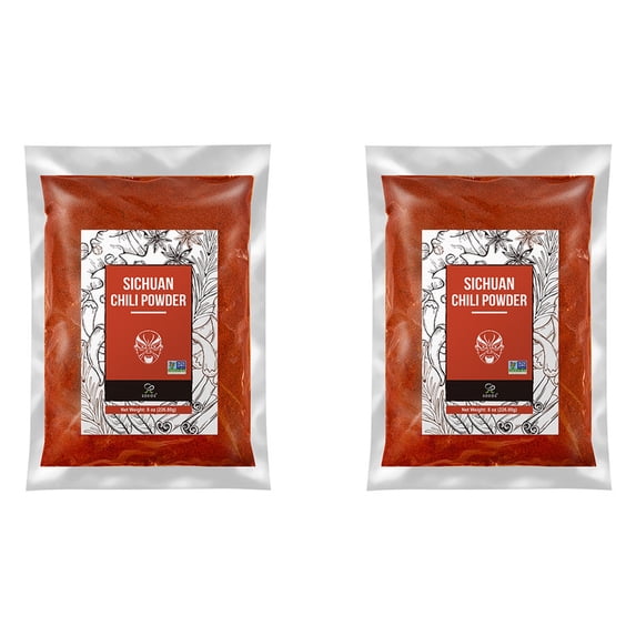 Soeos Premium Sichuan Chili Powder 8oz(226g), 2 Packs , total weight 16oz