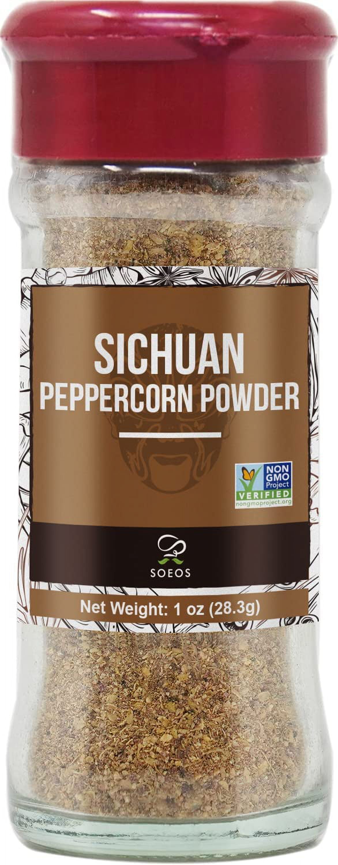 Soeos Sichuan Peppercorn Powder 1Oz (28.3G), NonGmo Verified, Szechuan