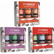 Soeos Spice Seasoning Set of 9 with Integrated Grinders, Individual Spice Grinder