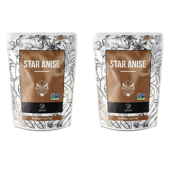 Soeos Star Anise, 4 oz, 2 Pack, total weight 8oz