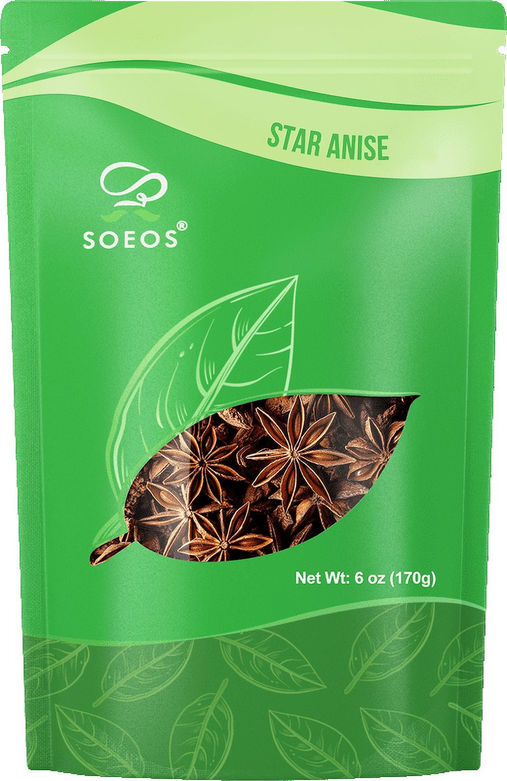 Soeos Star Anise 6 oz (170g), Star Anise for Cooking and Baking