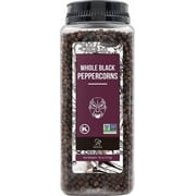 Soeos Whole Black Peppercorns 18oz, Non-GMO, Kosher, Black Peppercorns for Grinder