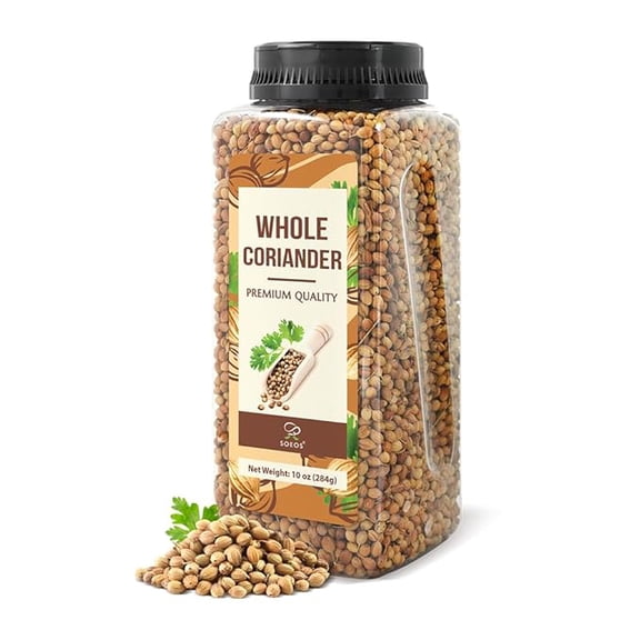 Soeos Whole Coriander Seeds - 2 Pack (20 oz Total) | Premium Quality for Cooking