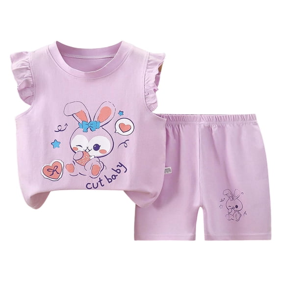 Soepste 3T Girl Clothes Baby Girl Spring Outfits Toddler Girl Outfits Baby Girl Summer Clothes Sleeveless Tops And Shorts Clothing Sets