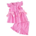 thumbnail image 1 of Soepste 6 Month Girl Clothes Baby Girl Clothes Summer Summer Toddler Girl Clothes Baby Girl Sleeveless Shirt Shorts Set Cute Outfits, 1 of 8