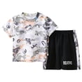 thumbnail image 1 of Soepste Baby Boy Clothes 12-18 Month Boy Clothes Toddler Baby Boys Clothes Set Short Sleeve T-Shirt And Shorts Summer 2 Pcs Outfit, 1 of 9