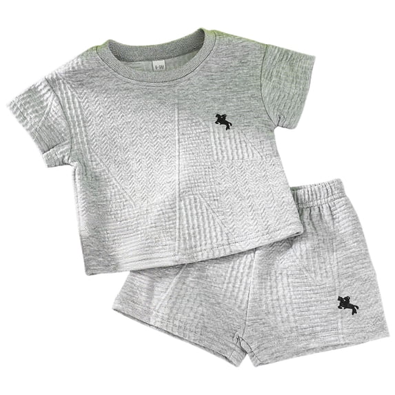 Soepste Baby Boy Shorts Set 24 Month Boy Clothes Toddler Boy Clothes Summer Outfits Kids Short Sleeve T-Shirt And Shorts