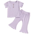 thumbnail image 1 of Soepste Baby Clothes For Girls Toddler Girl Sets Toddler Baby Girls Summer Clothes Short Sleeve T-Shirt Tops Short Sets Cute Outfits, 1 of 6