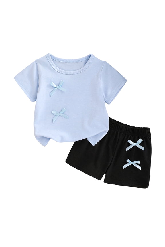 Baby Girl Clothes 2T Girls Clothes Toddler Baby Girl Outfits Summer Clothes Infant Spring Short Sleeve Shirt Tops Cute Shorts Set