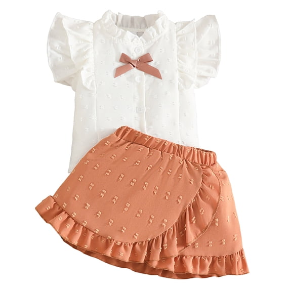 Soepste Baby Girl Sets 24 Month Girl Clothes Toddler Baby Girl Outfits Summer Clothes Infant Spring Short Sleeve Shirt Tops Cute Shorts Set