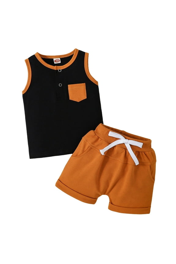 Boys 2 Piece Outfits Ropa De Ni?O Baby Boy Clothes Toddler Boy Summer Outfits Short Sleeve Top T-Shirt & Pocket Pant Set 2 Piece