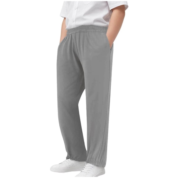 Soepste Kids Hiking Pants Boys Size 8 Clothes Elastic Waist Joggers Kids Athletic Baggy Outdoor Hiking Pants With Pockets