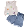 thumbnail image 1 of Soepste Summer Outfits For Girls 5T Girls Outfits Toddler Girl Clothes Top Shorts And Cute Toddler Girls Summer Outfits Clothing Set, 1 of 6
