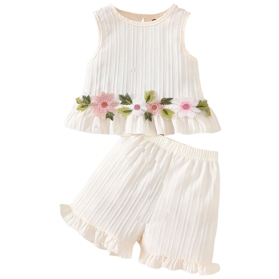Soepste Summer Outfits For Girls Girls Clothes Size 6 Toddler Girls Summer Outfit Top And Shorts Clothing Set