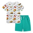 thumbnail image 1 of Soepste Toddler Boy Short Sets Toddler Boy Clothes 4T Toddler Boy Clothes Summer Outfits Kids Short Sleeve T-Shirt And Shorts, 1 of 9