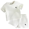 thumbnail image 1 of Soepste Toddler Boy Summer Clothes Boys Clothes 4T Toddler Baby Boys Clothes Set Short Sleeve T-Shirt And Shorts Summer 2 Pcs Outfit, 1 of 9