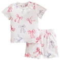 thumbnail image 1 of Soepste Toddler Clothes For Girls Toddler Girl Clothes 3T Toddler Baby Girls Summer Clothes Short Sleeve T-Shirt Tops Short Sets Cute Outfits, 1 of 8