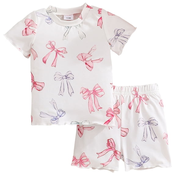 Soepste Toddler Clothes For Girls Toddler Girl Clothes 3T Toddler Baby Girls Summer Clothes Short Sleeve T-Shirt Tops Short Sets Cute Outfits
