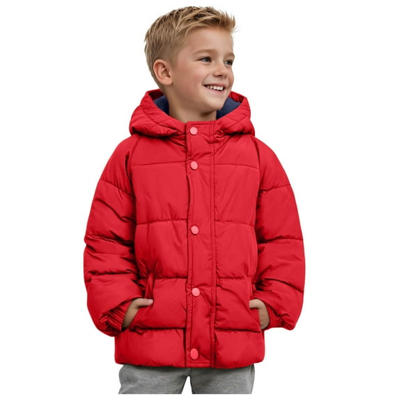 Soepste Toddler Coats For Boys Boys Lightweight Jacket Kids Boy'S Winter Coat Fleece Lined Jacket Cotton Coat Thick Hooded Outdoor Coats