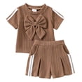 thumbnail image 1 of Soepste Toddler Girl Clothes Toddler Outfit Toddler Baby Girls Summer Clothes Short Sleeve T-Shirt Tops Short Sets Cute Outfits, 1 of 9