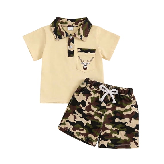 Soepste Toddler Outfit 18 Month Boy Clothes Toddler Boy Clothes Summer Outfits Kids Short Sleeve T-Shirt And Shorts