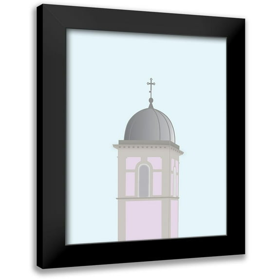 Soerensen, Gurli 12x14 Black Modern Framed Museum Art Print Titled - Travel Europe--Pedona