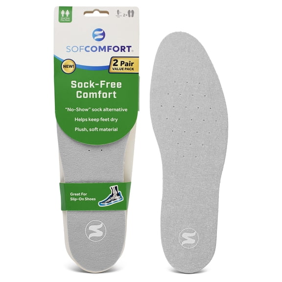 Sof Comfort Sock-Free - Unisex 2 Pack Unisex
