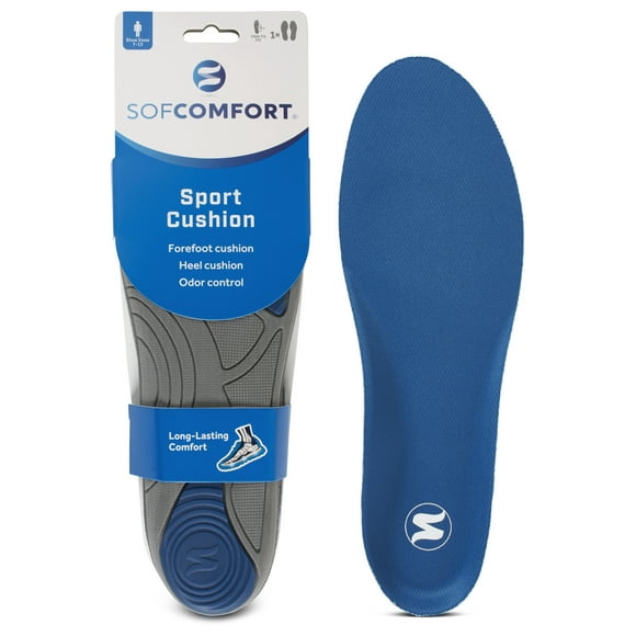 Sof Comfort Lightweight Foam Sport Insole, Men's Size 7-13, Trim-to-Fit