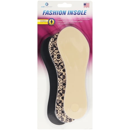 Sof Comfort® Women's Size 5–10 Fashion Insoles 3 pr Pack