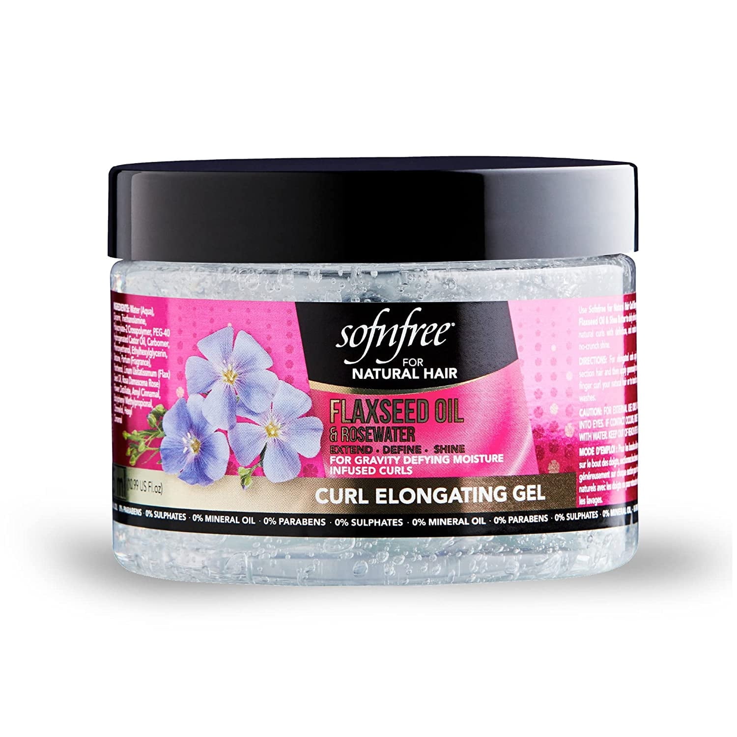 SOFN'FREE Flaxseed Oil & Rosewater Curl Elongating Gel (11oz) SOFN'FREE Flaxseed Oil & Rosewater Curl Elongating Gel (11oz)