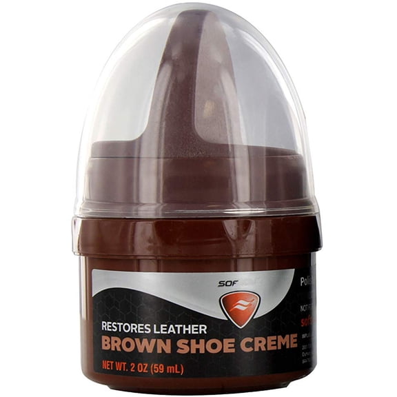Sof Sole 2 oz. Leather Restoration Shoe Creme - Brown