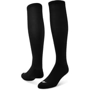 Sof Sole All Sport Over-The-Calf Team Athletic Performance Socks, Black, Medium 4-6 Y/5-9.5 W/6-8 M, 2 Pair