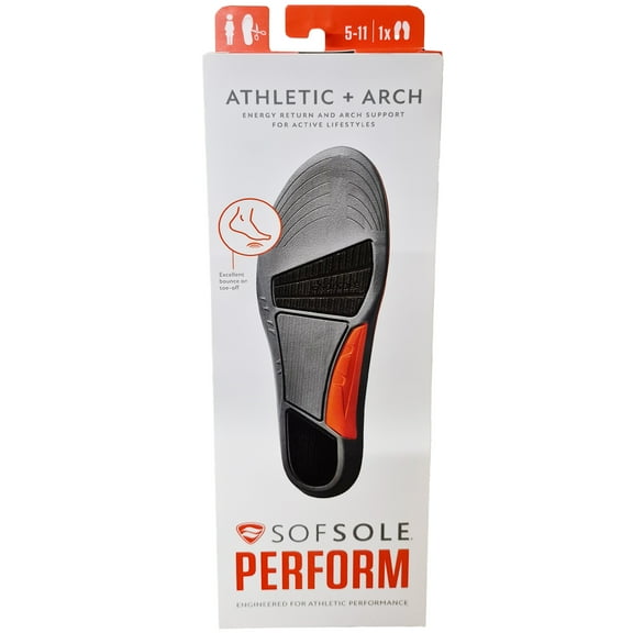Sof Sole Athletic   Arch Trim To Fit Insoles, Women's 5-11