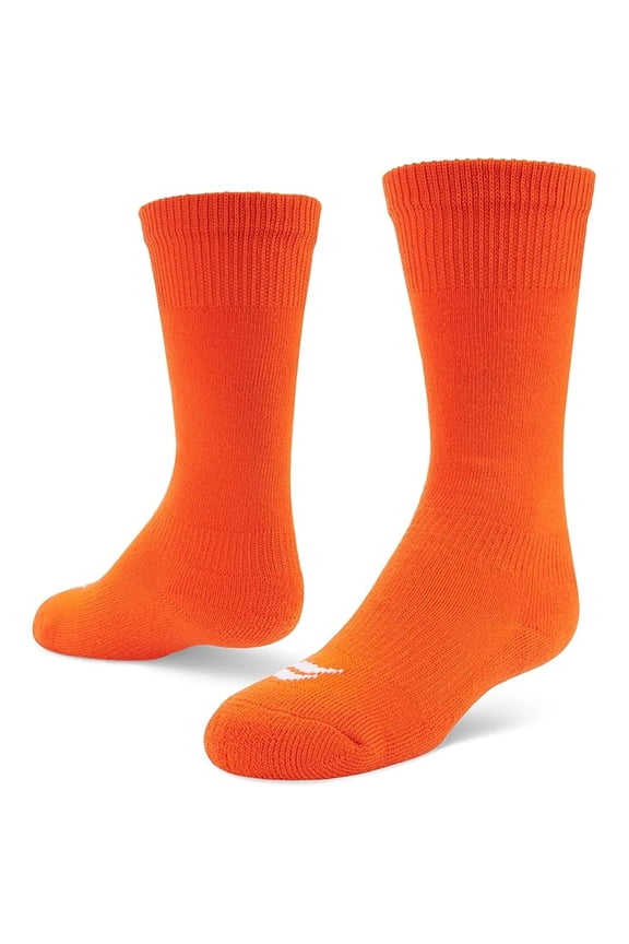Baseball/Softball Over-The-Calf Team Athletic Performance Socks, Orange, Small 13-14Y, 2 Pair