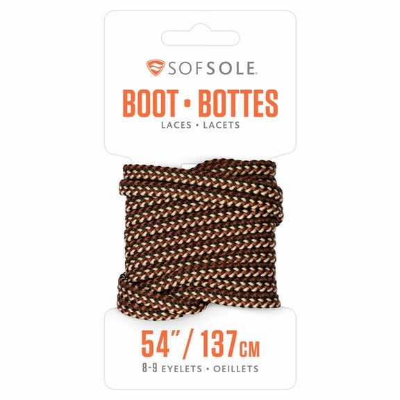 Sof Sole Boot Laces, Rattlesnake, 54"