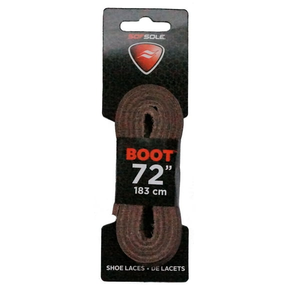 Sof Sole Flat Rawhide Boot Laces (Brown, 72-Inch)
