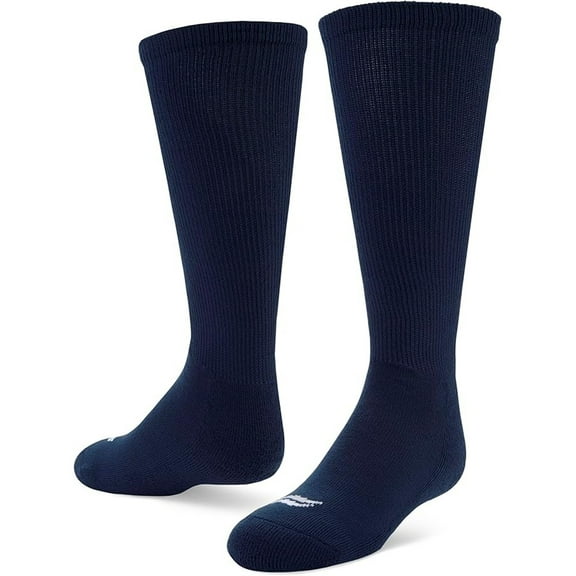 Sof Sole Football Over-The-Calf Team Athletic Performance Socks, Navy Blue, Large 9.5-12 W/ 8-12.5 M, 2 Pair