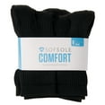 thumbnail image 1 of Sof Sole Kid's Comfort Crew Socks, Black, Youth Small, 6 Pairs, 1 of 3
