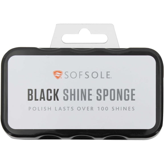 Sof Sole Leather Shoe Shine Sponge - Black