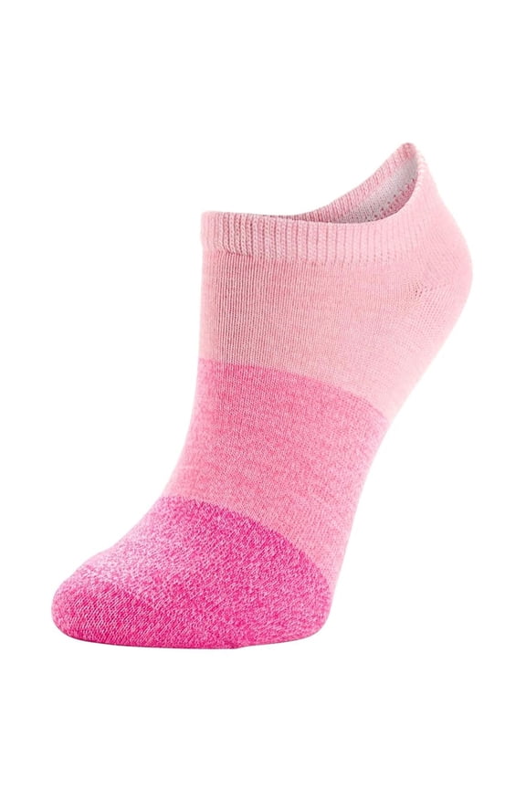 Lifestyle No Show Stay Put Fit Socks, Sunset Random, Medium, 6 Pair