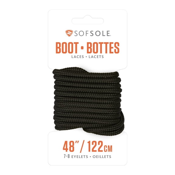 Sof Sole Men's 84719 Shoelaces, Brown, 48"
