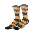 thumbnail image 1 of Sof Sole Mens Digital Design Donut Sublimated Crew Socks Black 8.5/12.5, Color: Black/Orange, 1 of 1