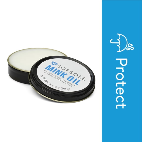 Sof Sole Mink Oil Leather Shoe Protectant and Conditioner, 3.5 oz