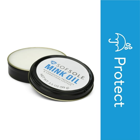 Sof Sole Mink Oil Leather Shoe Protectant and Conditioner, 3.5 oz