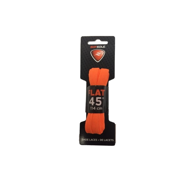 Sof Sole Neon Orange Flat 45" Shoelaces