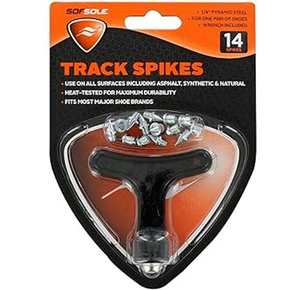 Sof Sole Track Spikes, 1/4" Pyramid Steel