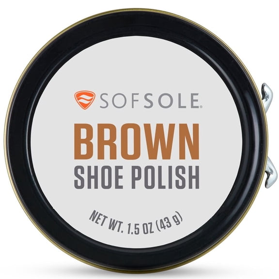 Sof Sole Shoe Polish, 1.5 oz., Brown
